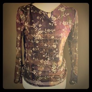 Floral print blouse